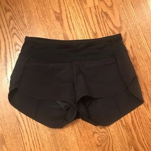 lululemon black speed up short